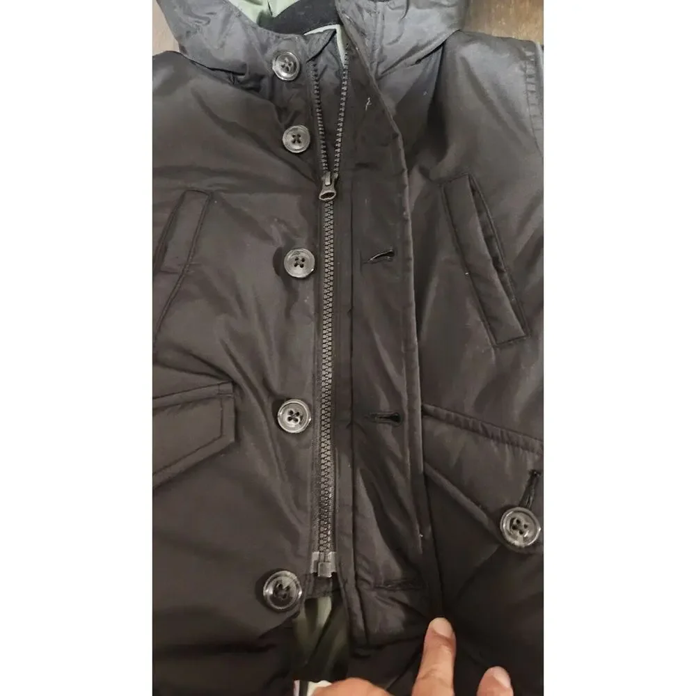 Baby Gap Puffer Black Jacket Coat Toddler Size 2 Pockets Classic Outdoors Zip Up